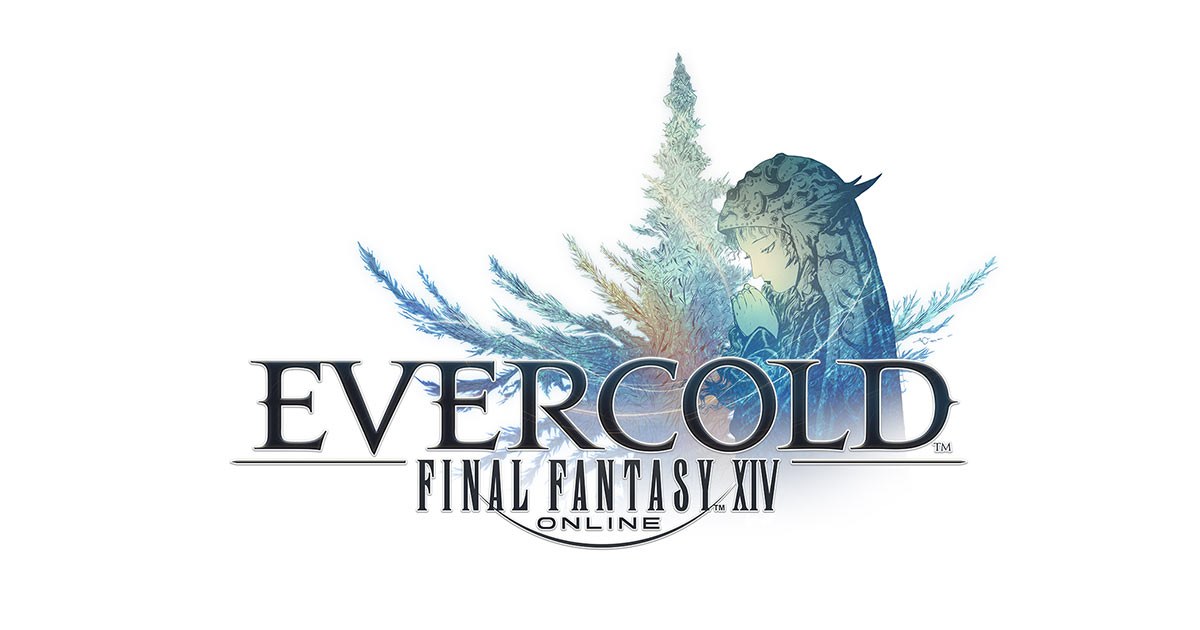 Logo von Final Fantasy XIV Online: Evercold auf weißem Grund